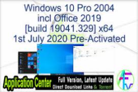 Windows 10 Pro x64 1909 incl Office 2019 - ACTiVATED May 2020