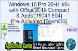 Windows 10 Pro 20H1 With Office 2019 Preactivated Oct 2020 -