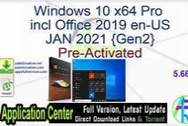 Windows 10 X64 Pro incl Office 2019 en-US MARCH 2021 {Gen2}