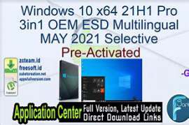 Windows 10 X64 21H1 Pro OEM ESD MULTi-7 SEPT 2021 {Gen2}