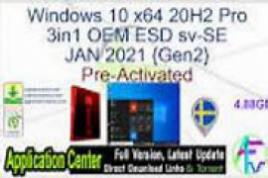 Windows 10 X64 21H1 Pro OEM ESD MULTi-7 SEPT 2021 {Gen2}